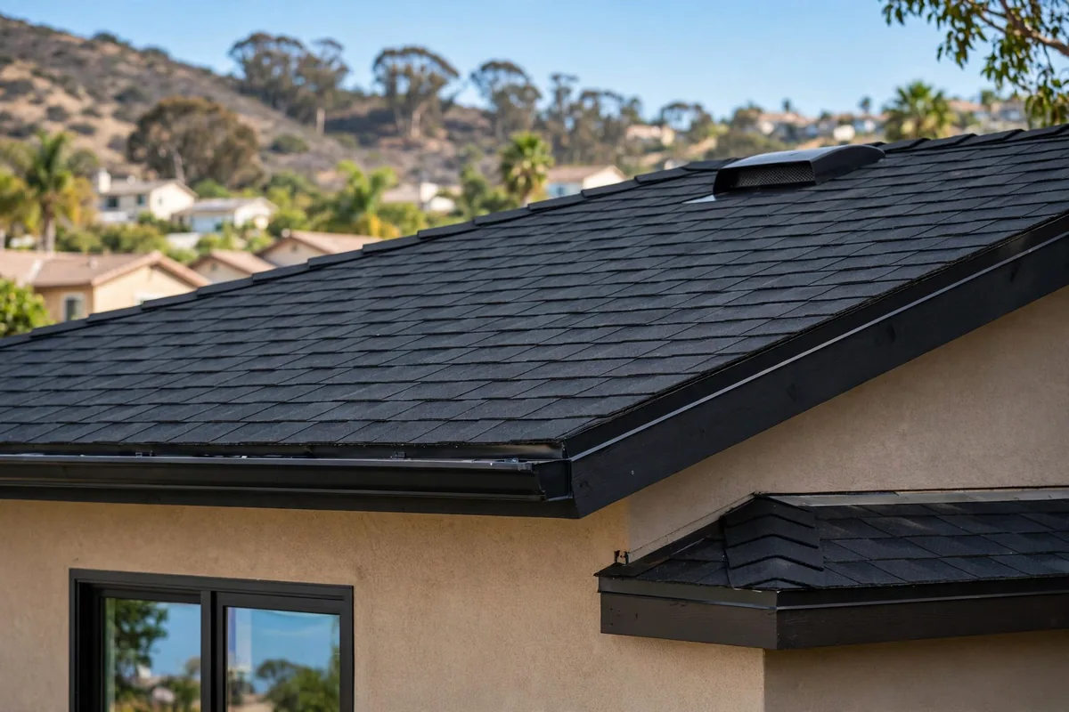 Reemplazo de techo de tejas asfalticas en Carbon Canyon, Brea, CA 92823