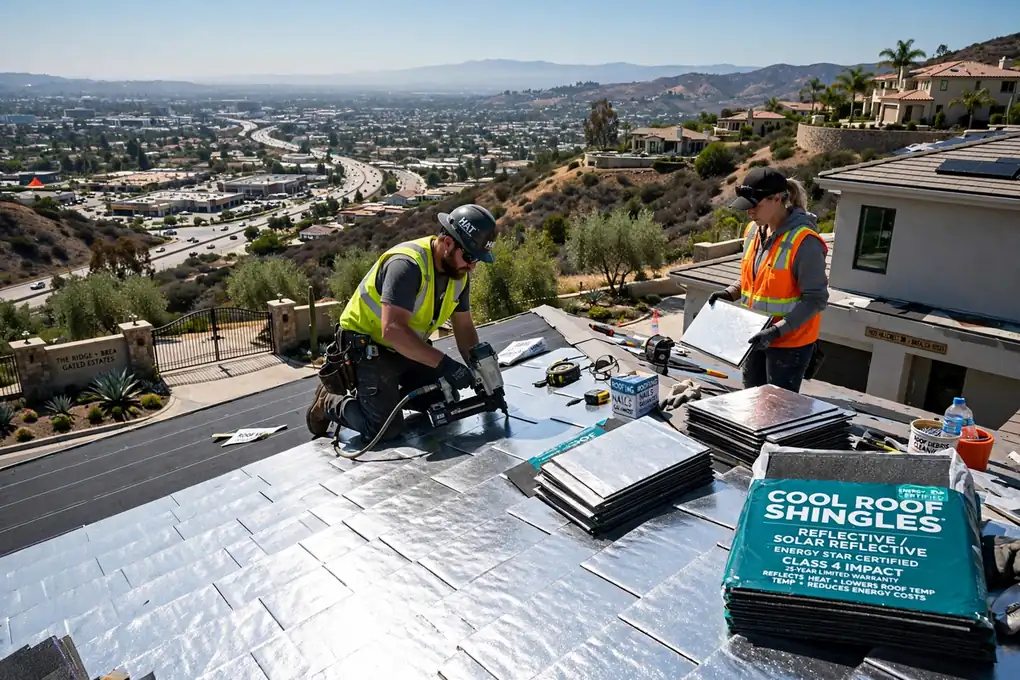 Reemplazo de techo fresco de bajo consumo en Blackstone, Brea, CA 92821