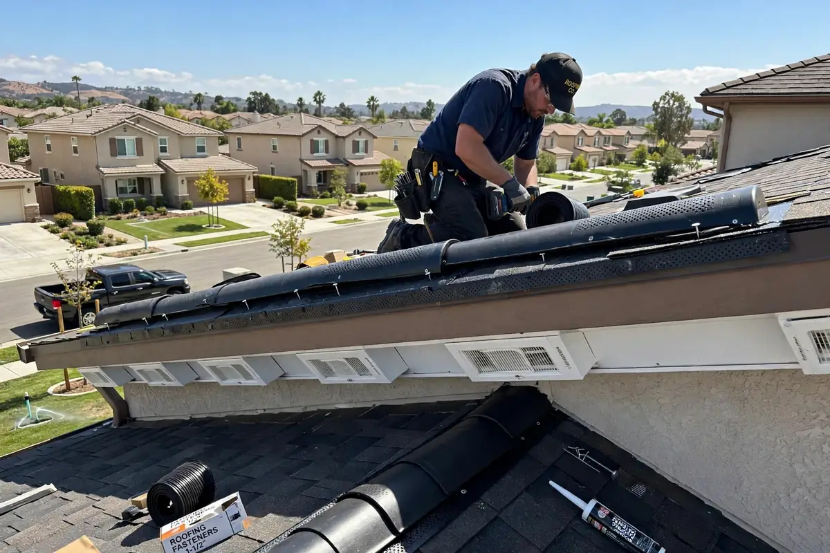 Mejora de la ventilación del techo en Country Hills, Brea, CA 92821