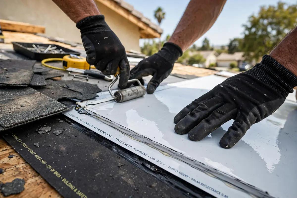 Reemplazo de techo fresco de bajo consumo en Brea, CA — professional installation